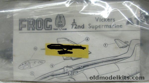 Frog 1/72 Vickers Supermarine Attacker - Bagged plastic model kit